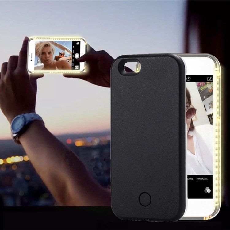 LED selfie-skal / selfie-fodral iPhone 6 & 6S