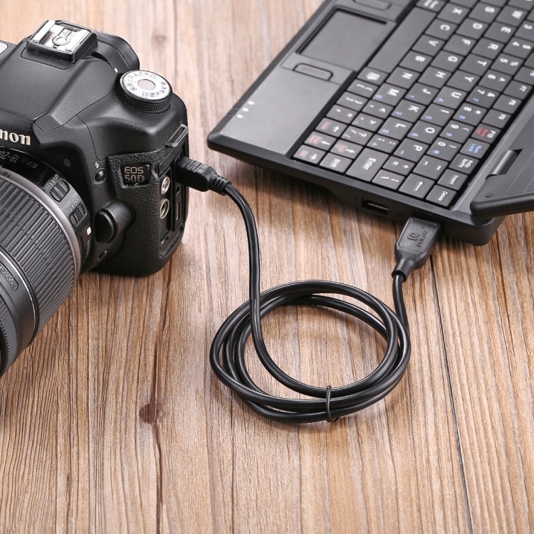 USB-kabel 1 m Mini 5-pin till Canon EOS