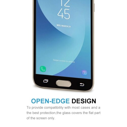 Skärmskydd i glas Samsung Galaxy J3 2017 - Fullskärmsskydd