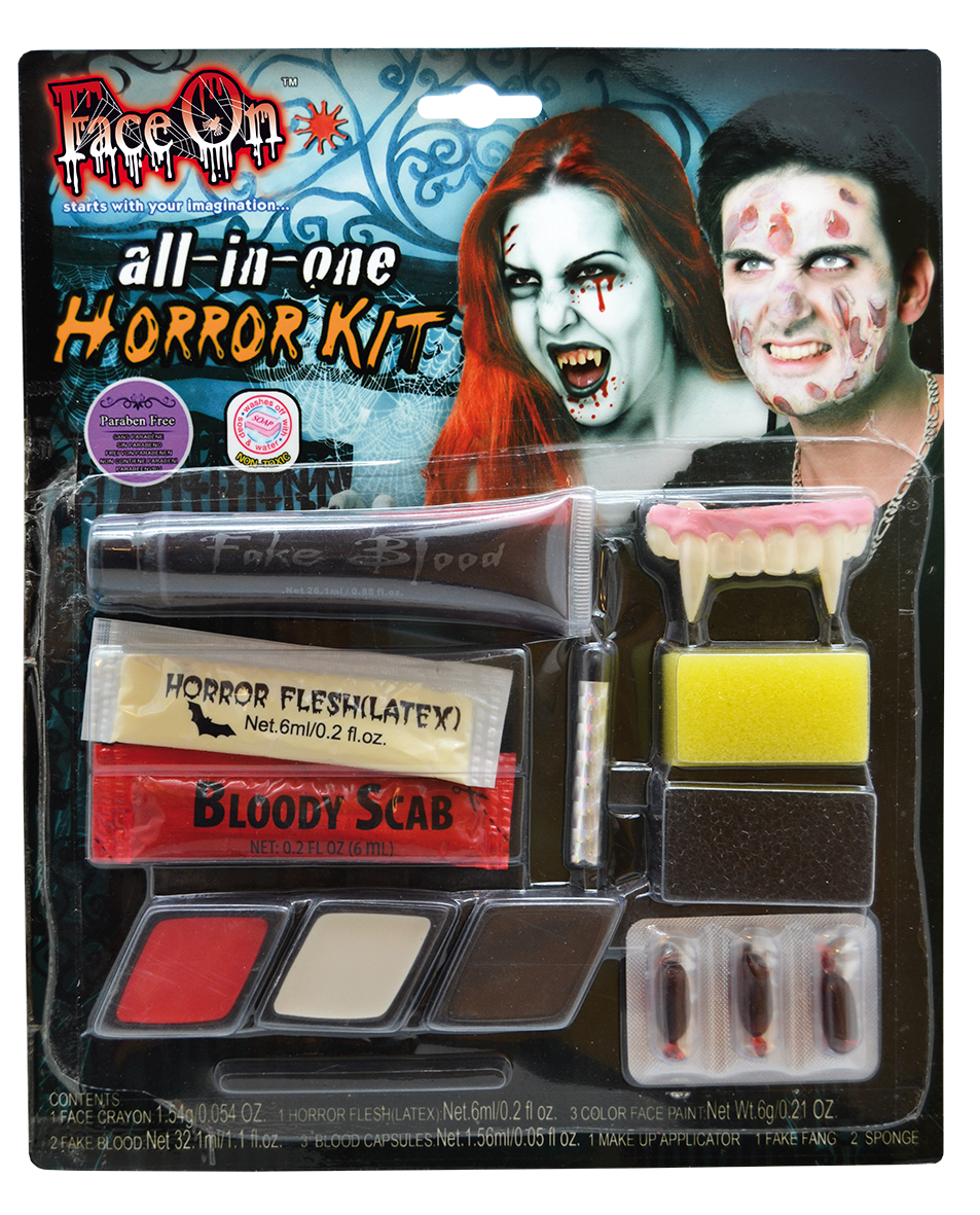 Face On Horror Kit - Skräck ansiktsfärg