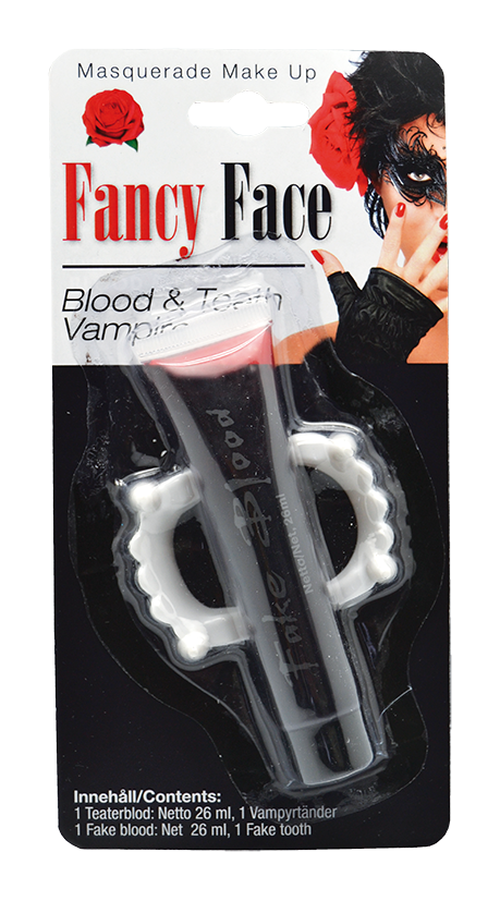 Fancy Face Låtsas Blod & Tänder