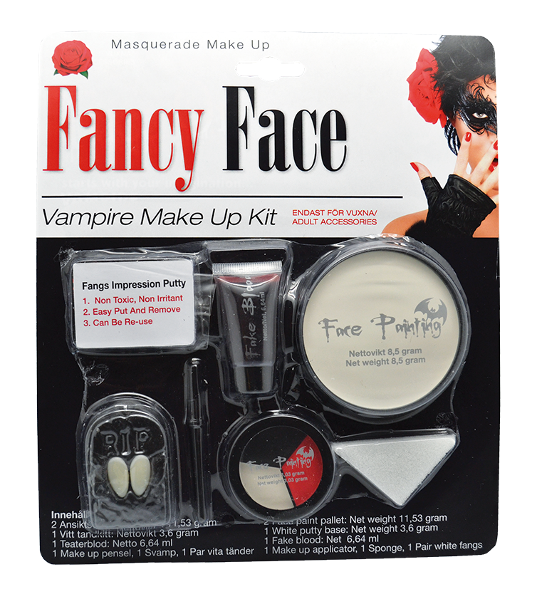 Ansiktsfärg Halloween MakeUp Kit Vampyr