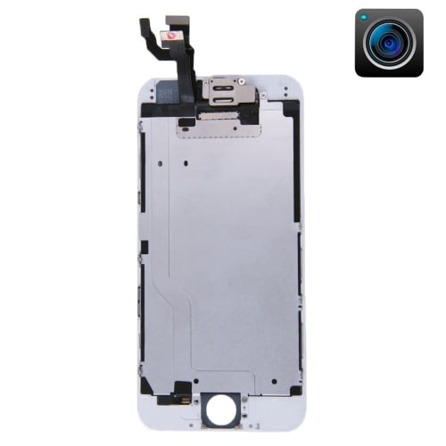 iPhone 6S LCD + Touch Display Skärm med kamera och ram - Vit färg