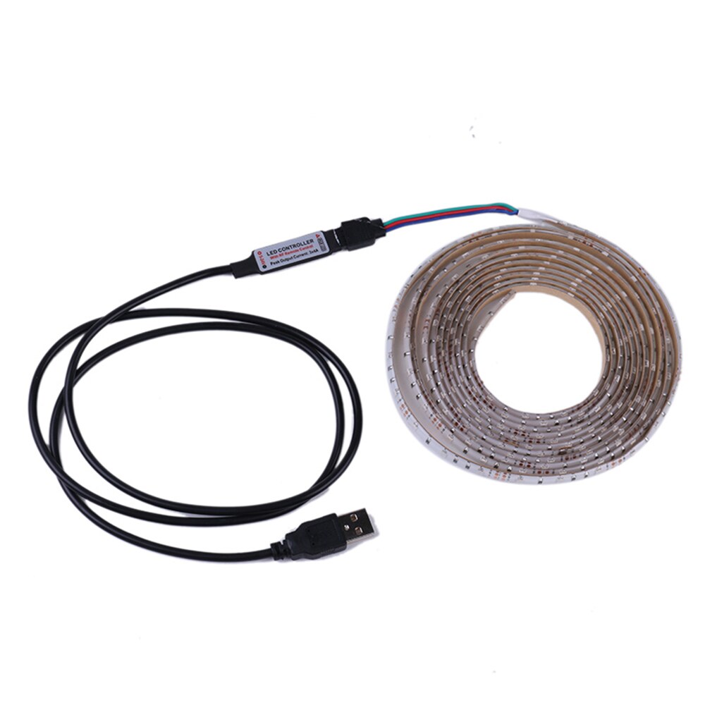 RGB LED-slinga USB med fjärrkontroll - 5 meter vattentät