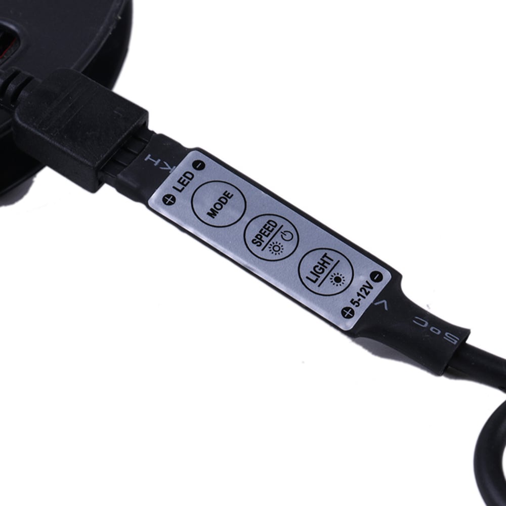Led Slinga 3528 USB rgb färg med fjärrkontroll - 3 meter Vattentät
