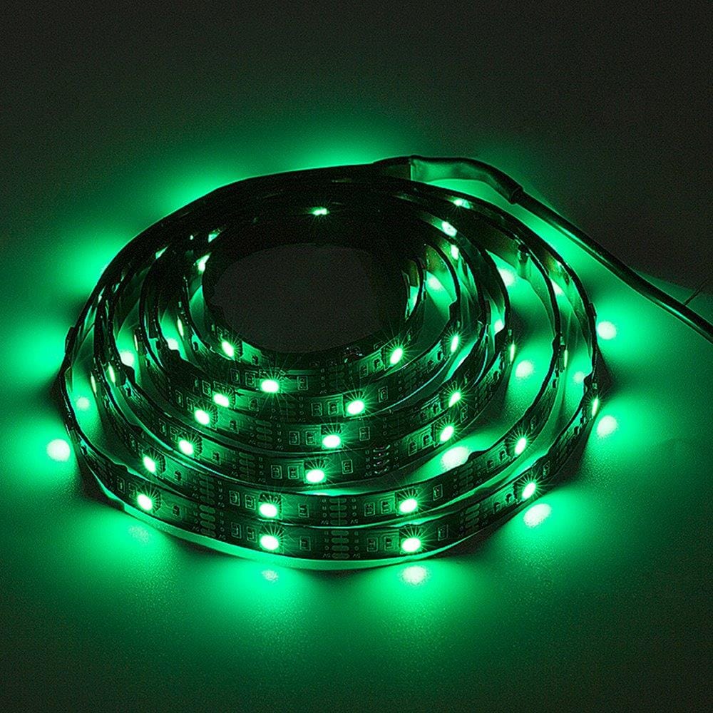 RGB LED-slinga 3 m USB med fjärrkontroll – vattentät