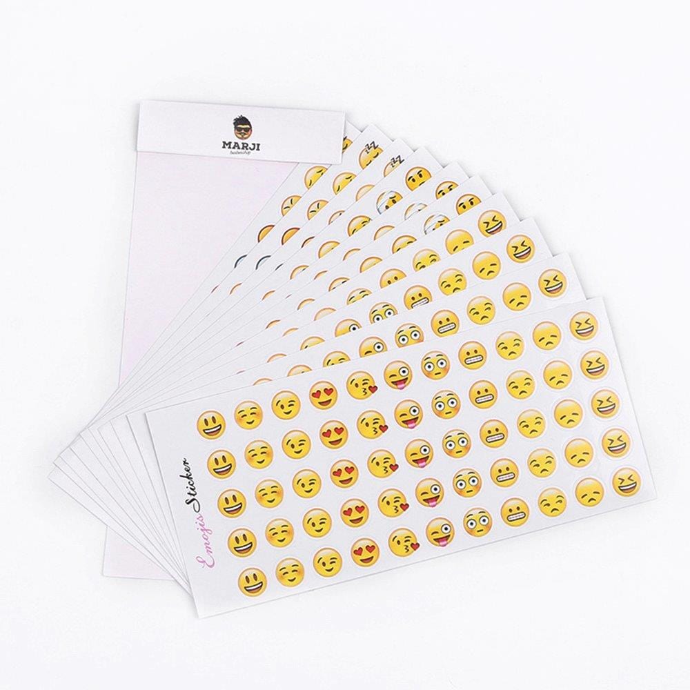 Emoji klistermärken – 660 stickers i olika uttryck