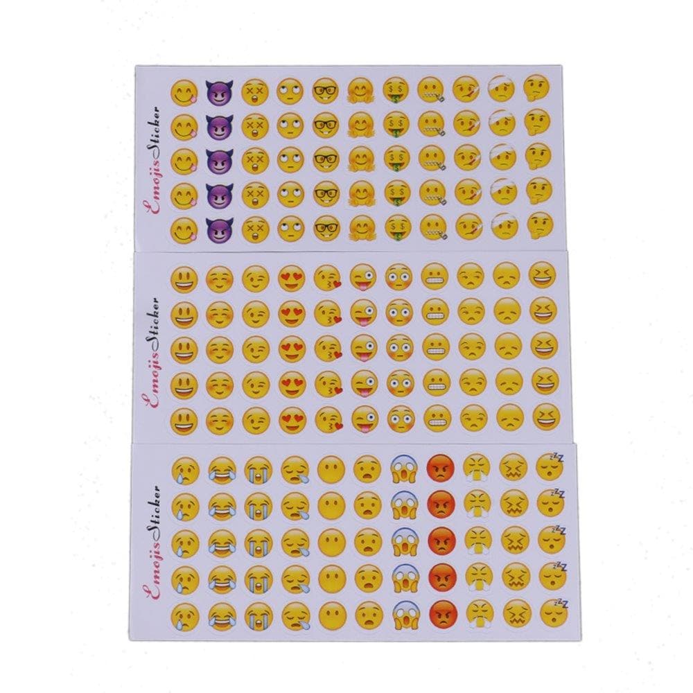 Emoji klistermärken – 660 stickers i olika uttryck