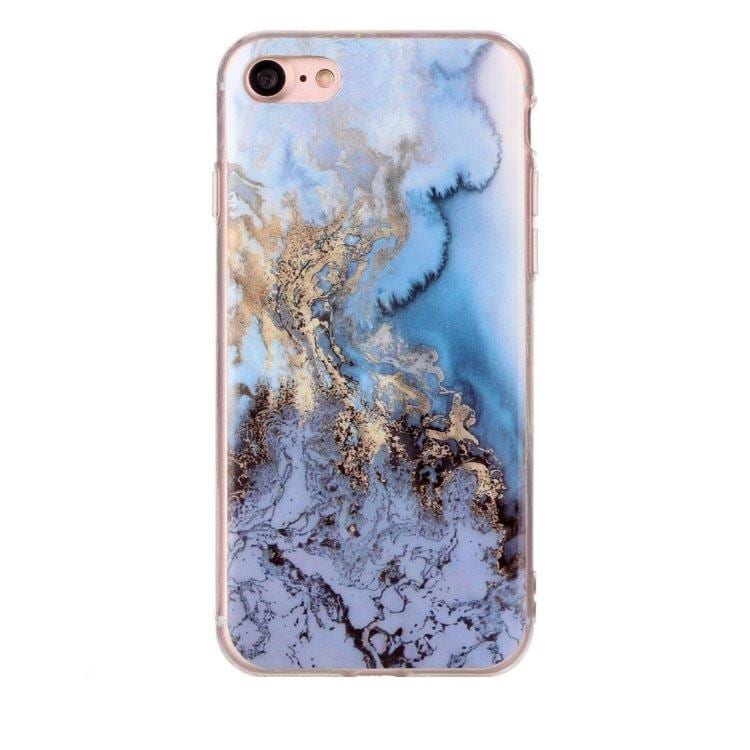 Blått Marmorskal iPhone 8 & 7