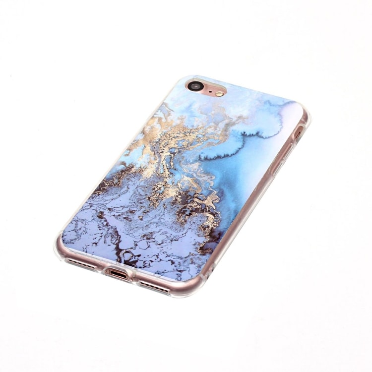 Blått Marmorskal iPhone 8 & 7