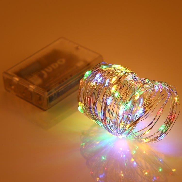 Batteridriven Ljusslinga / Led-slinga 10meter - Flerfärgsljus