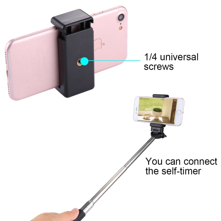 Universal mobilhållare med kamerafäste / Selfiestick fäste