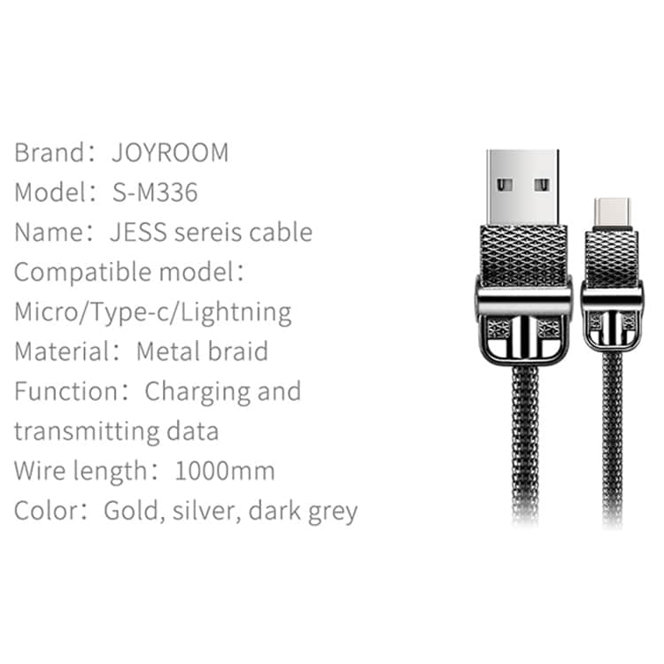 JOYROOM Guldmetall Laddkabel USB-C / Typ-C