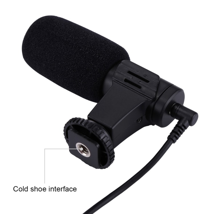 PULUZ 3.5mm Proffs DSLR Intervju mikrofon