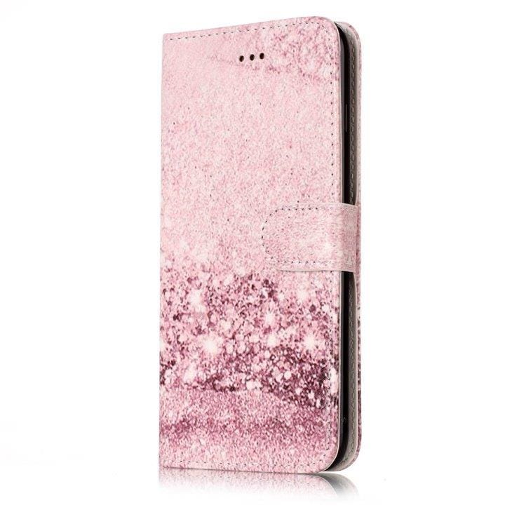 Rosa plånboksfodral iPhone 8 Plus & 7 Plus