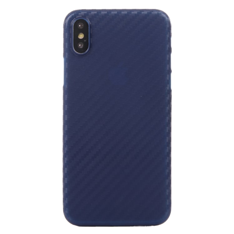 Skal Karbon fiber iPhone X - blått