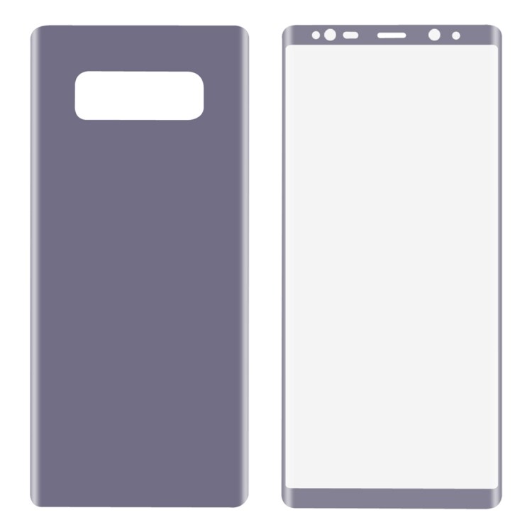 Full Skärmskydd Samsung Galaxy Note 8 & skärmskydd baksida - Lila