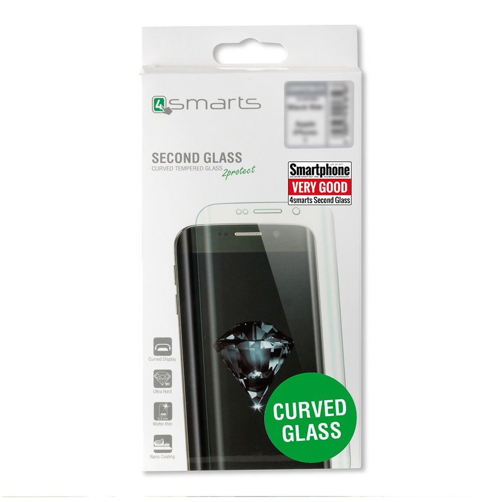 4smarts Second Glass Curved Colour Frame till Apple iPhone 8 Plus - Vit