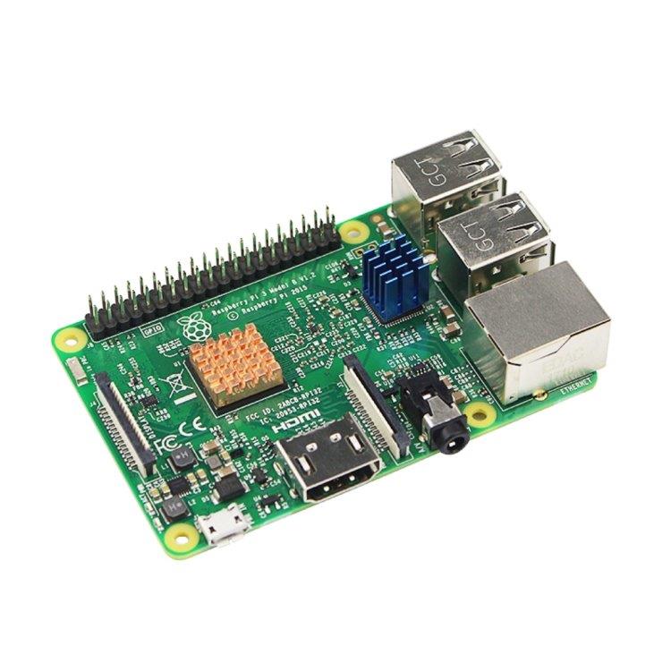 Kit med kylflänsar / heatsinks för Raspberry Pi 3 / 2