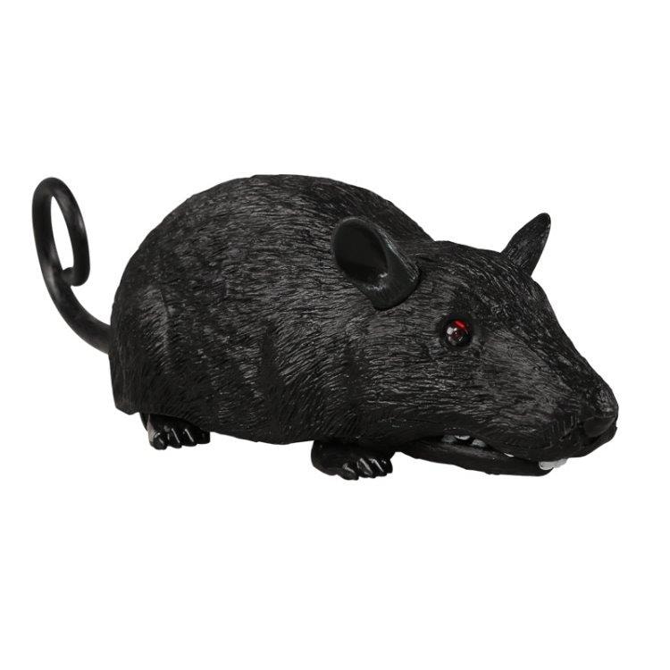 Radiostyrd stor råtta / pestråtta – 21 x 7 cm