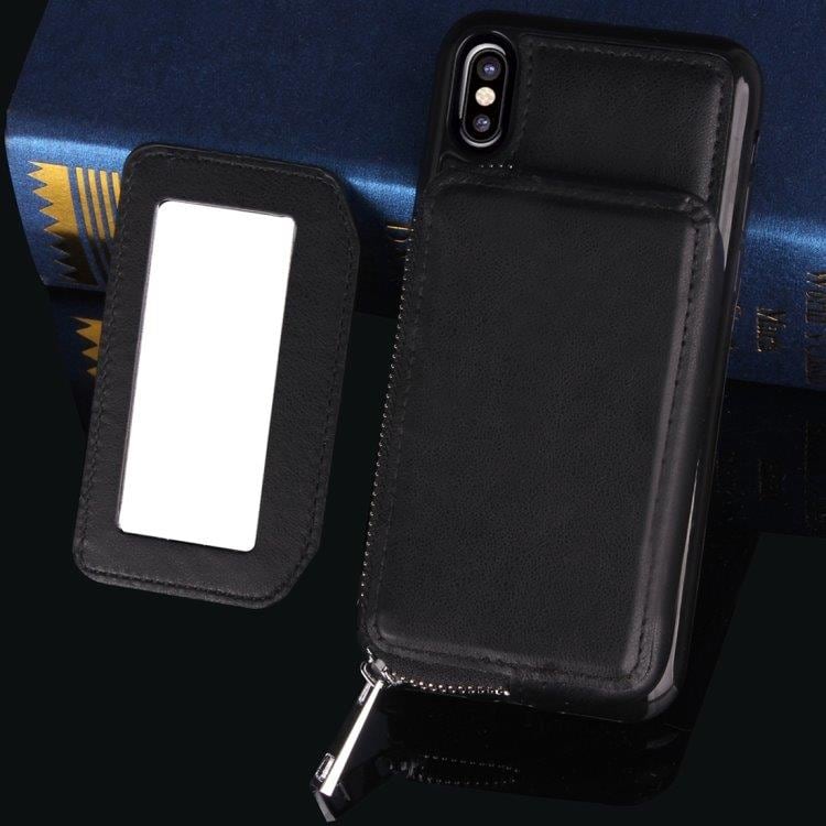 Mobilplånbok / -fodral med dragkedja för iPhone X