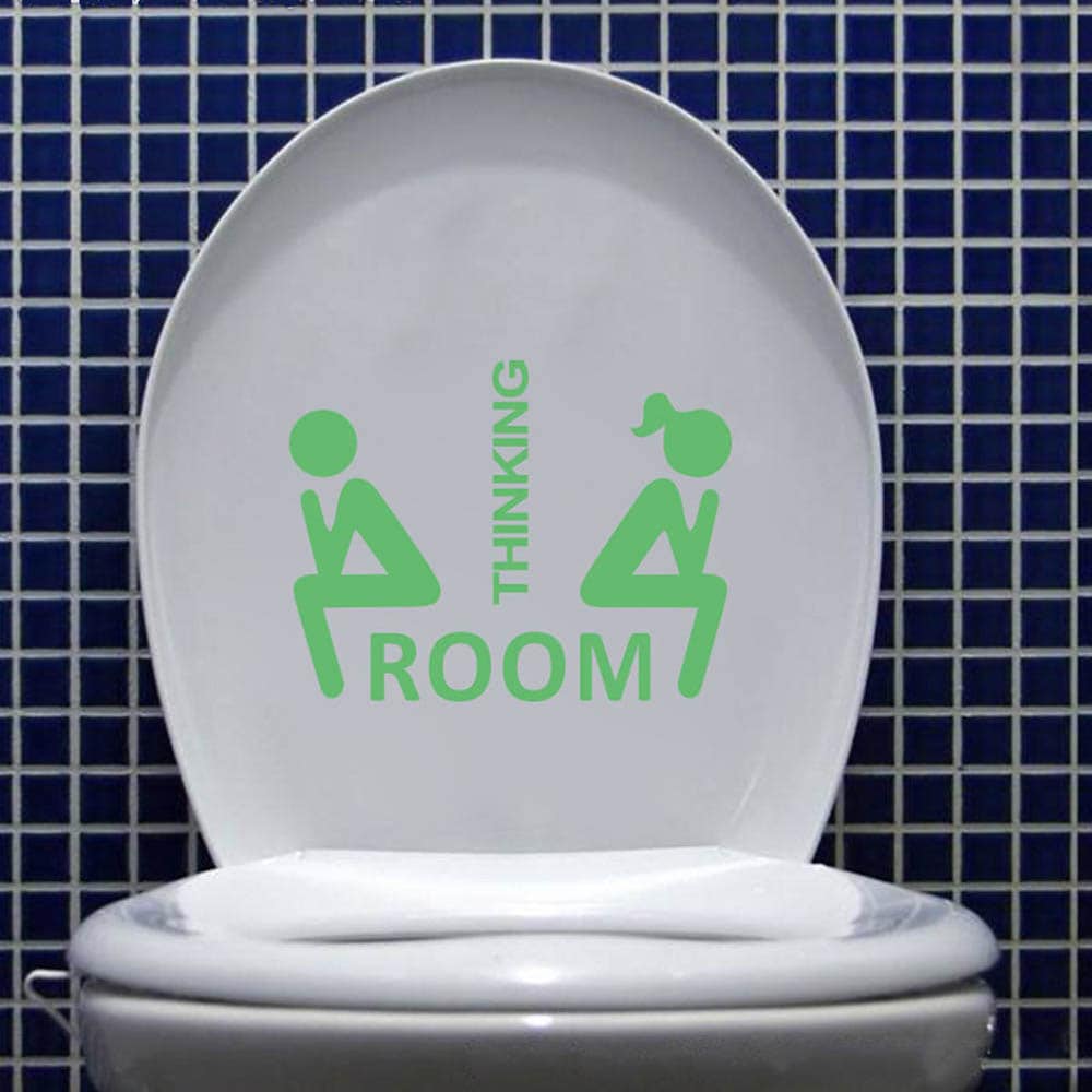 Självlysande Toalettdekal för toalettstolen