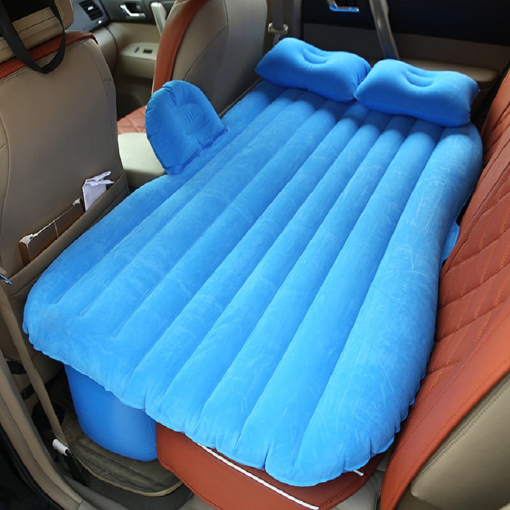 Luftmadrass säng med kudde för Bilens baksäte