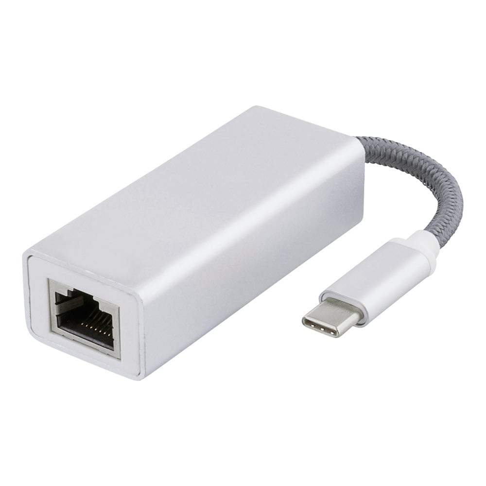 USB-C nätverksadapter, Gigabit, RJ45 Silver
