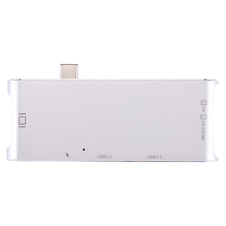 Kortläsare med USB C-hubb HDMI & RJ45 & 2 x USB 3.0 & Micro SD