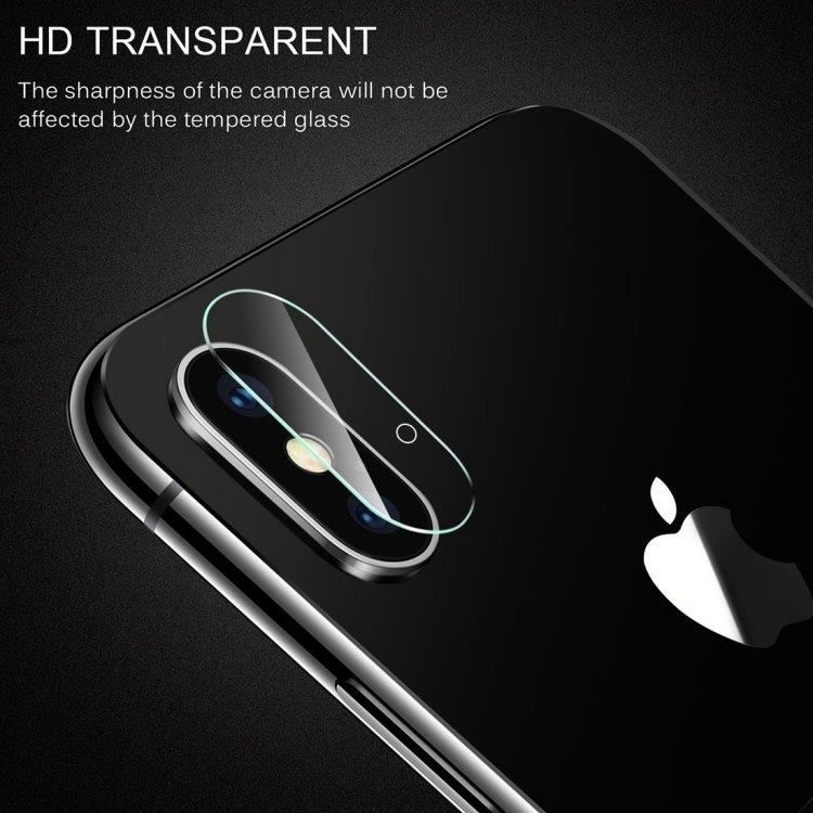 Linsskydd i härdat i glas för bakre kamera iPhone X/XS
