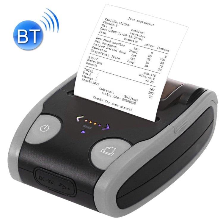 Portabel Bluetooth POS Terminalskrivare / etikettskrivare