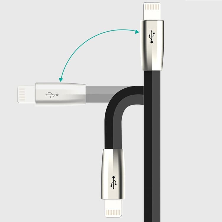 Laddkabel / grenkabel  för  smartphone – USB C till 3 x Micro-USB – Svart