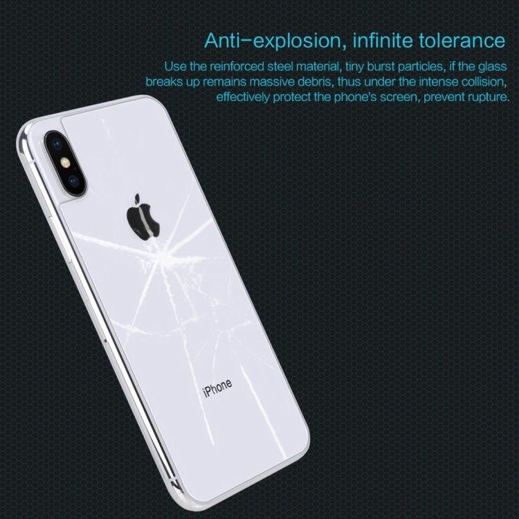 NILLKIN Skärmskydd baksida i härdat glas iPhone X