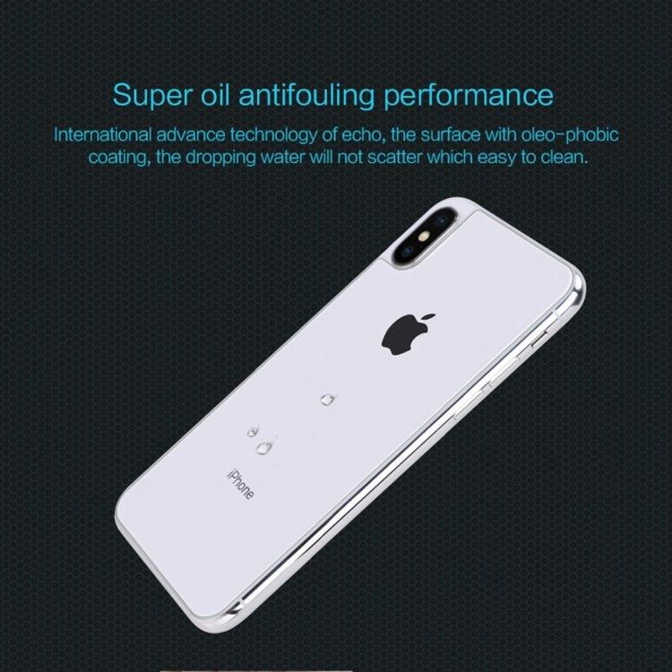 NILLKIN Skärmskydd baksida i härdat glas iPhone X