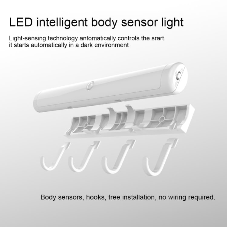 Väggkrokar med inbyggd smart rörelsekänslig belysning