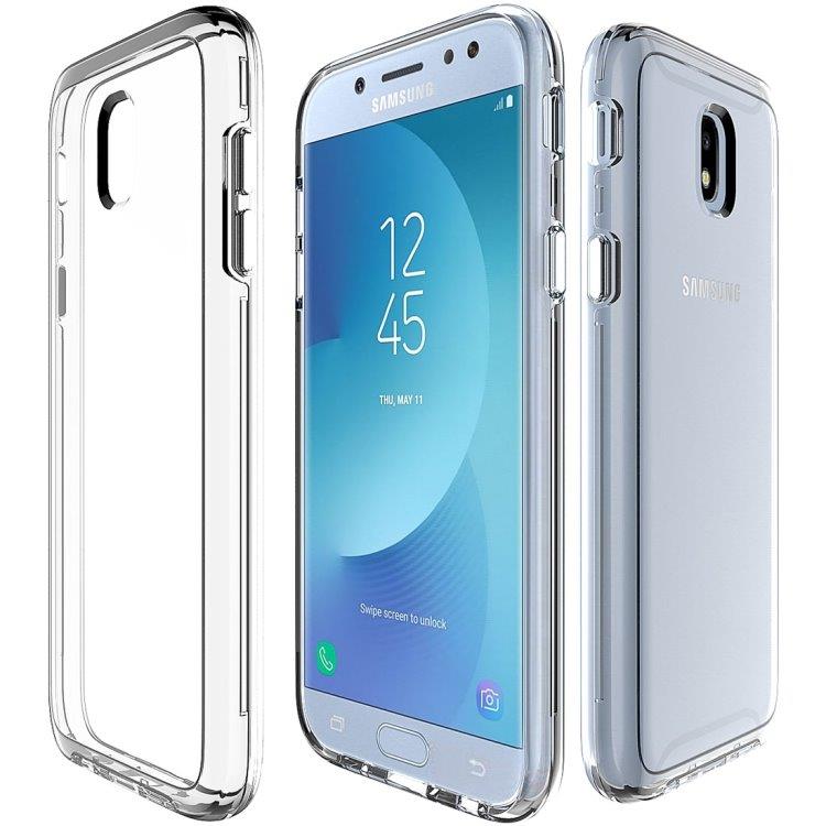 Genomskinligt skal Samsung Galaxy J7 2017 med metallknappar