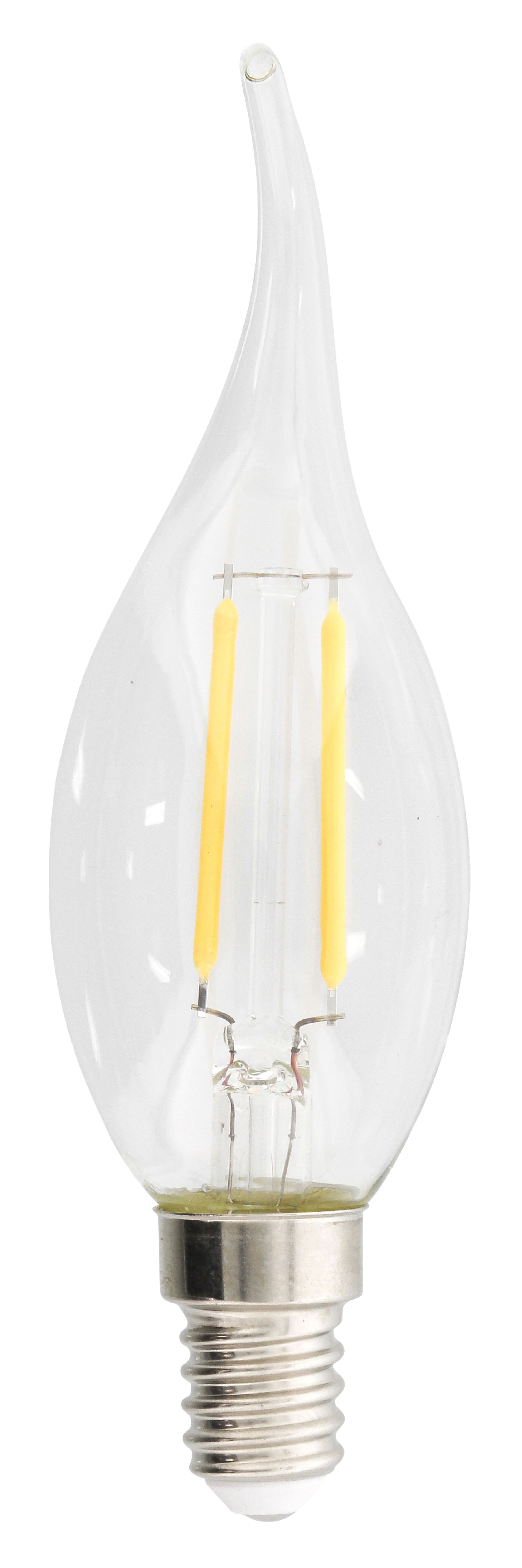 HQ LED Retro Glödlampa E14 Ljus Böjd Topp 2.1 W 250 lm 2700 K