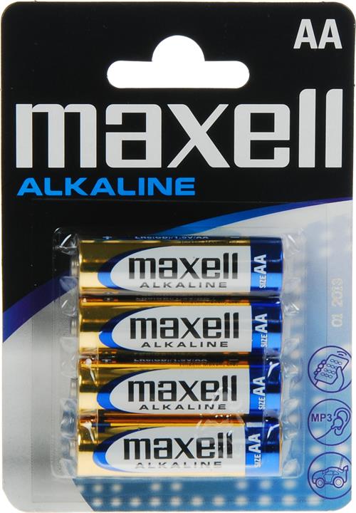 4-Pack AA MAXELL Högkvalitétsbatterier