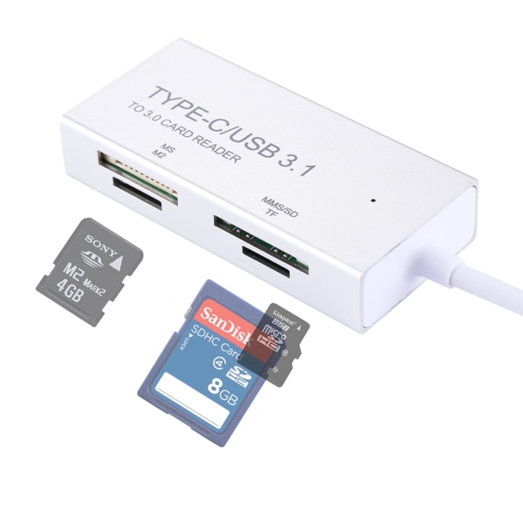 USB-C kortläsare MicroSD / SD / MS / M2