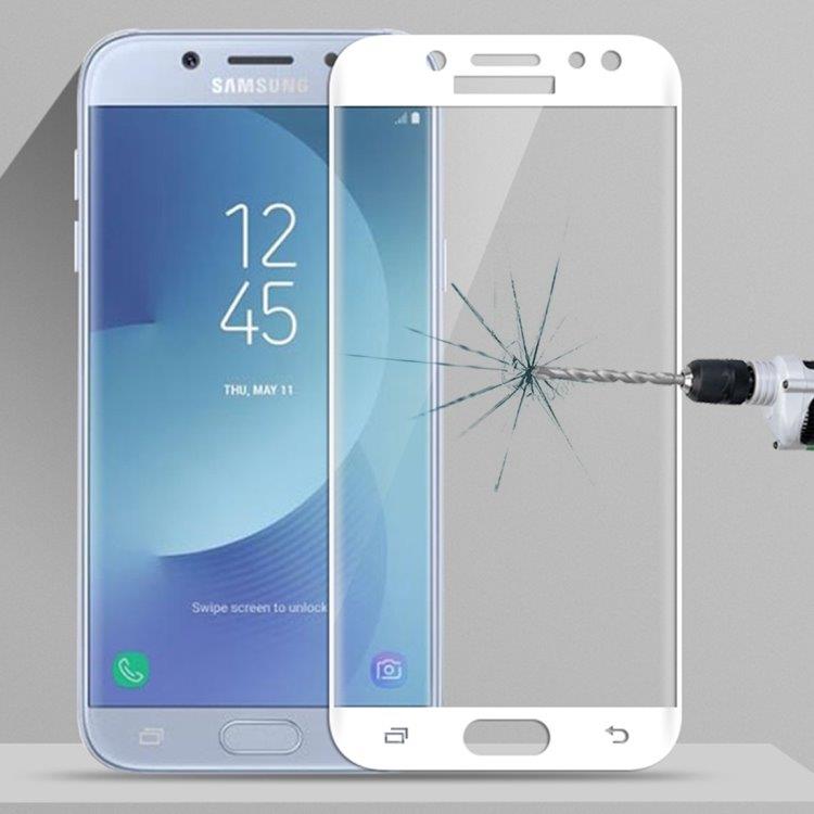 Fullskärmskydd / displayskydd i härdat glas för Samsung Galaxy J5 2017 - Vitt