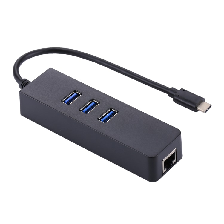 USB-C / Typ-C Usb 3.0 Hubb adapter + Nätverkskort