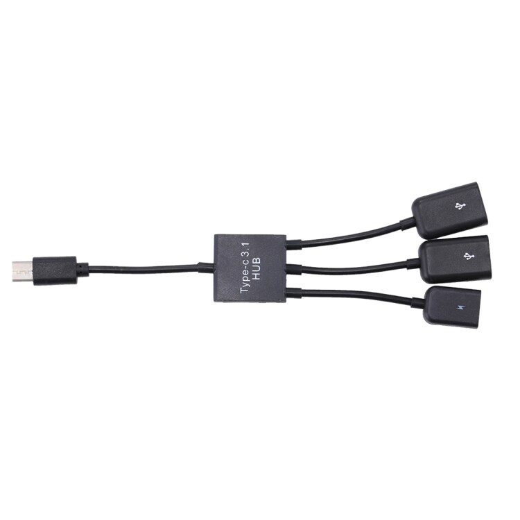 Adapter USB-C / Type-C till USB + Micro-usb