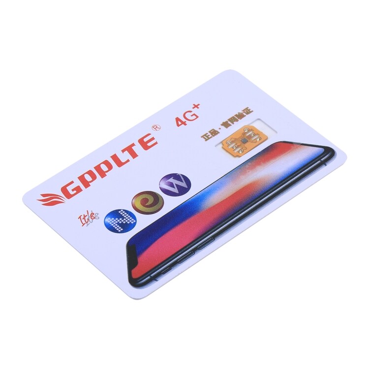 Aktiveringskort GPPLTE 4G+ PRO 3 för iPhone X/XS / 8 / 7 / 6