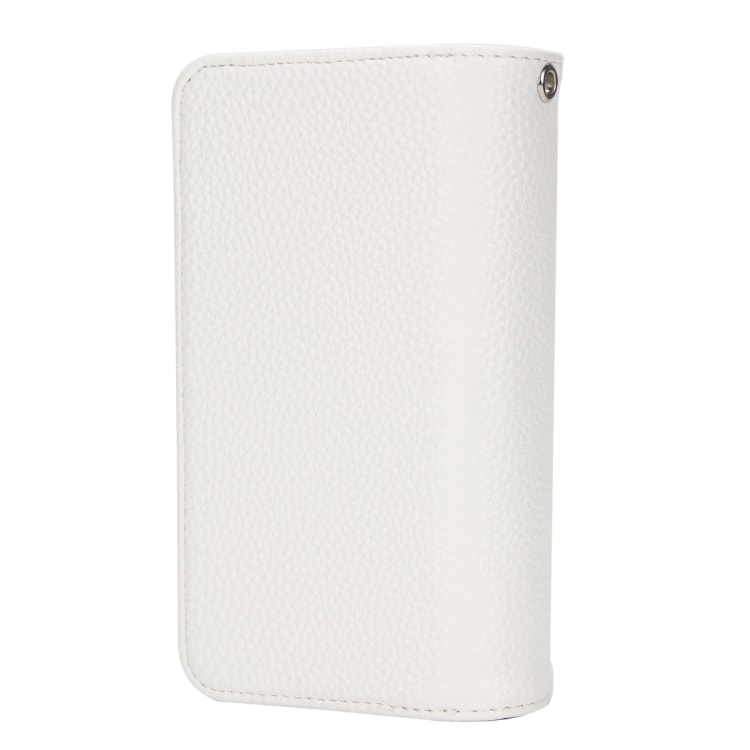 Plånboksfodral med magnetskal iPhone X - Dragkedja, kortuttag och rem