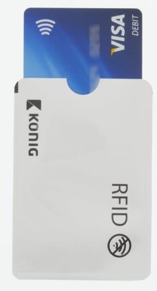 RFID Skimming Blocker Fodral Aluminum Silver