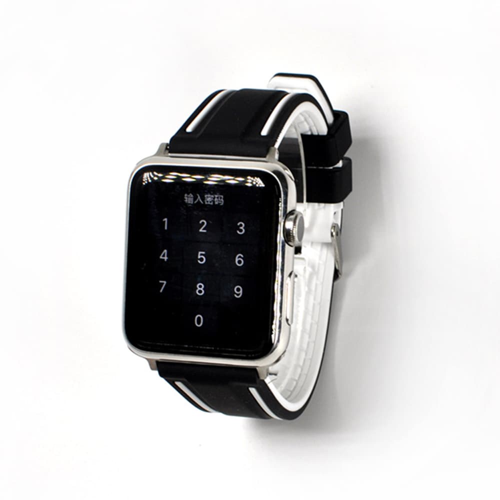 Armband Apple Watch 38mm - Svart Silikon