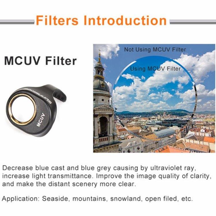 MCUV Lins Filter till DJI Spark