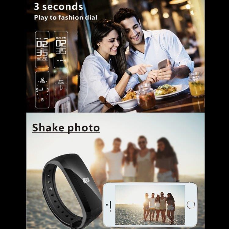Smartklocka OLED skärm - Pedometer   Android & iOS mobiler