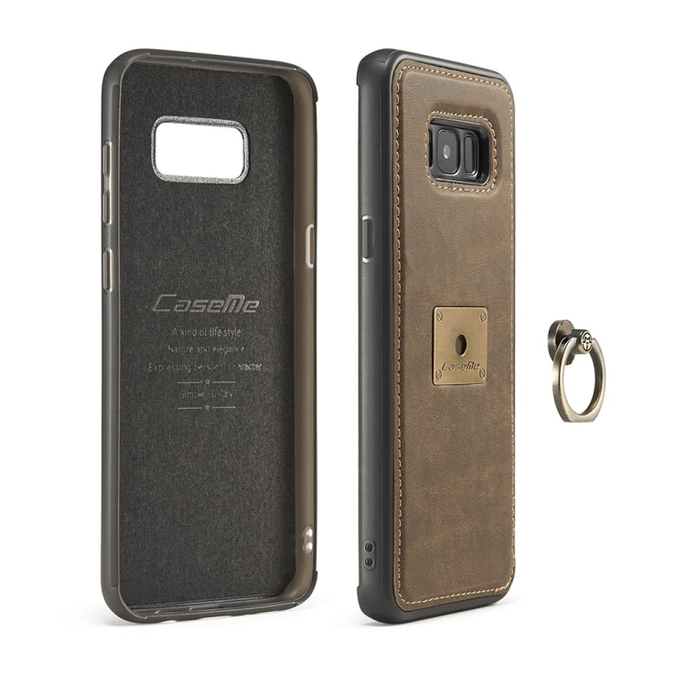 CaseMe Samsung Galaxy S8+ Flip Fodral med Magnetisk Ringhållare och handrem