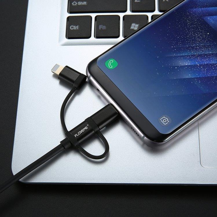 FLOVEME Usbkabel iPhone  + Micro USB + Usb Typ-C